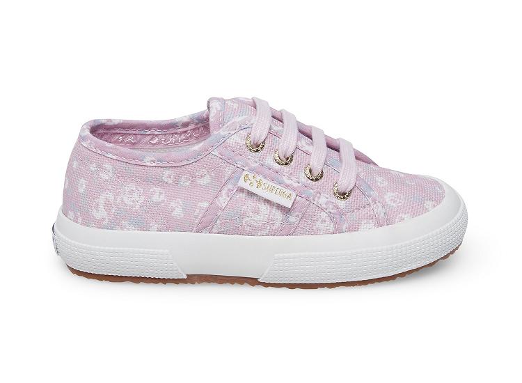 Superga 2750 Fancotbindingsj Pink White - Womens Superga x LoveShackFancy Shoes